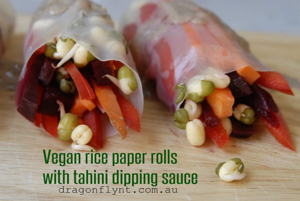 vegan rice paper rolls