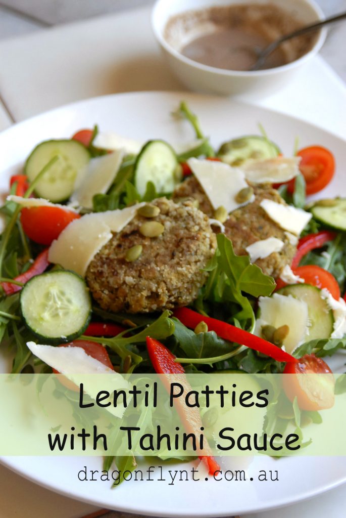 Lentil Patties with Tahini Sauce
